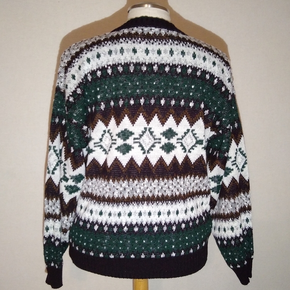 Bugle Boy Co. Vintage Geometric Southwest Sweater - Picture 2 of 8